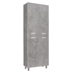 Regal biurowy 220 x 80 cm Tim jasnoszary beton od Okmed Demko