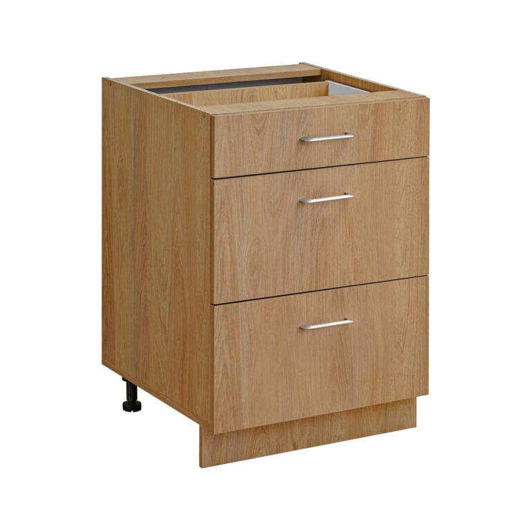Szafka kuchenna 60 cm z 3 szufladami Laxy Hikora Natura Meble Okmed Demko Home